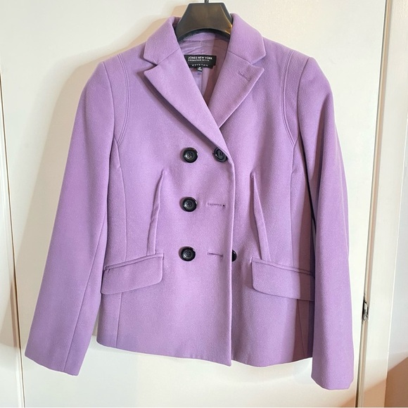 Jones New York Women’s Double Breasted Lavender Blazer US6 - Picture 8 of 16
